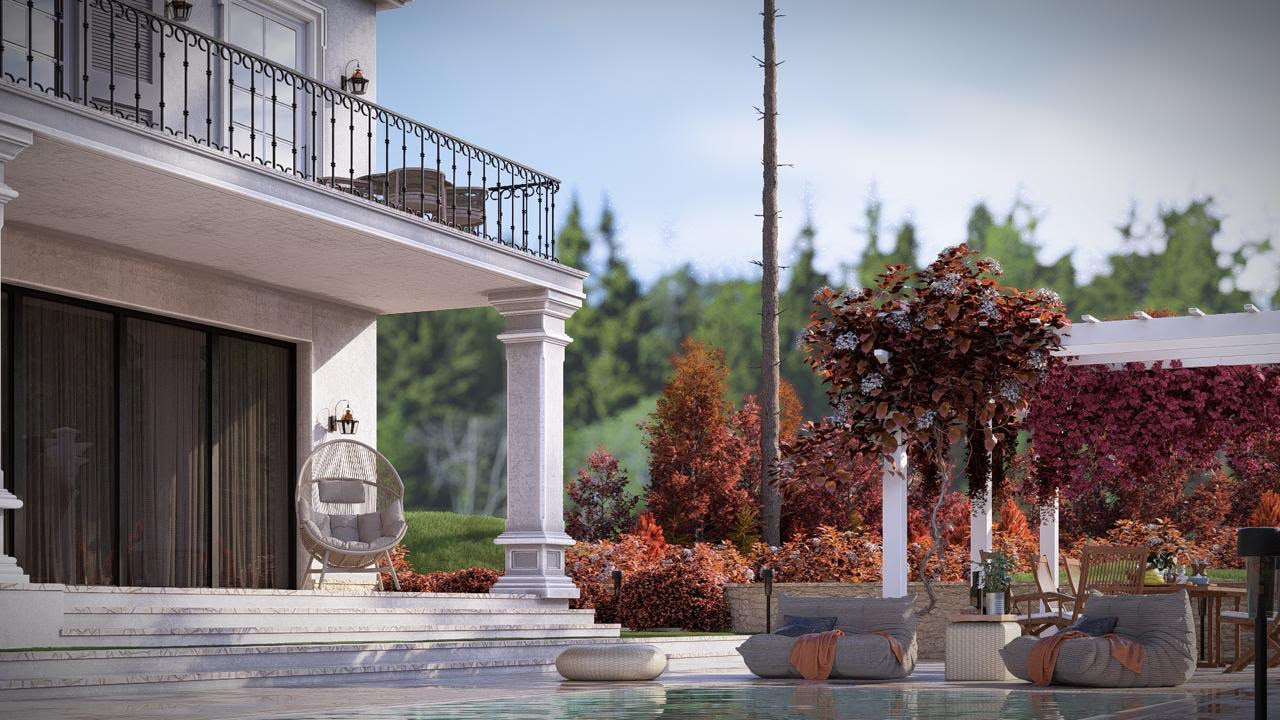 Pool and garden