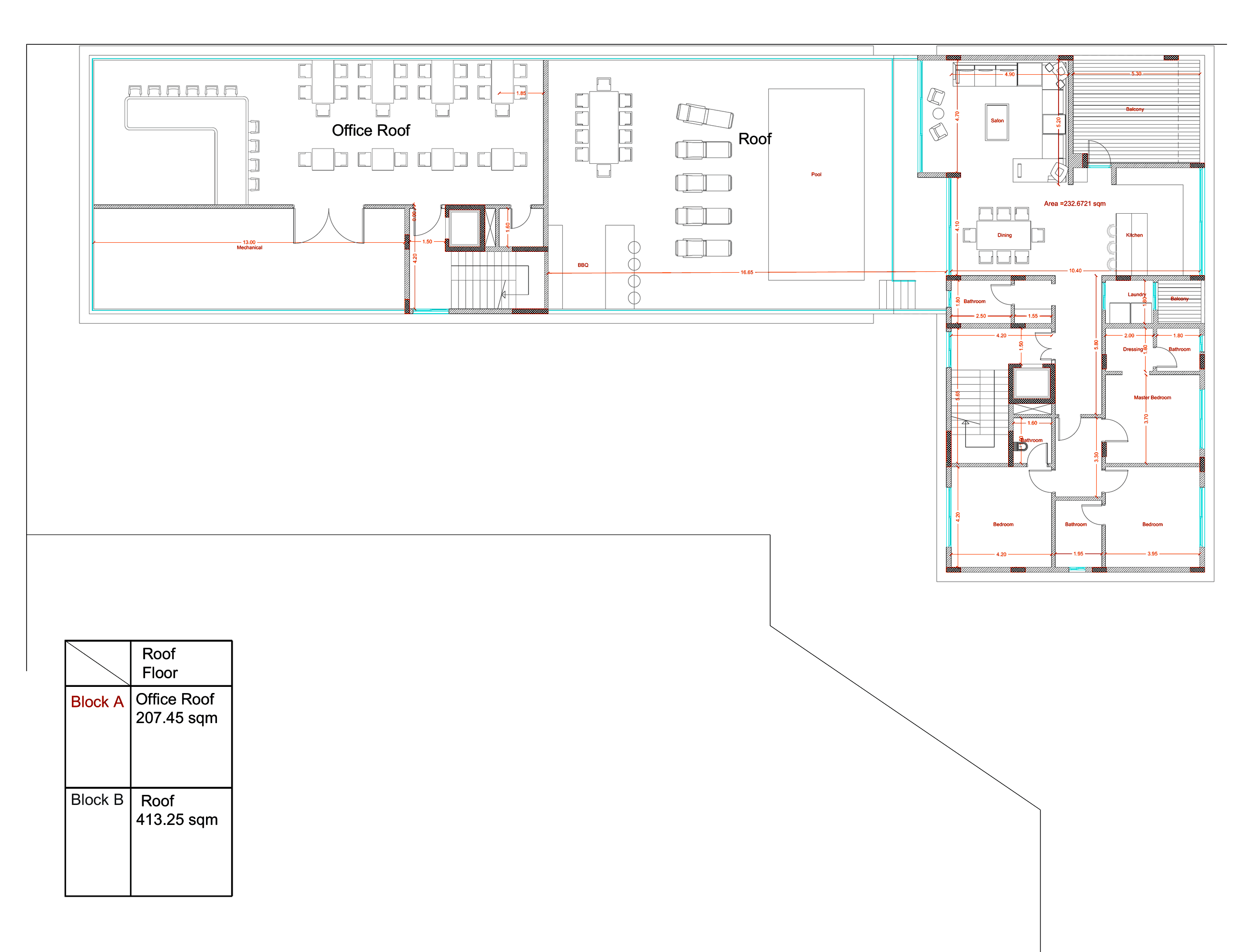 Roof floor