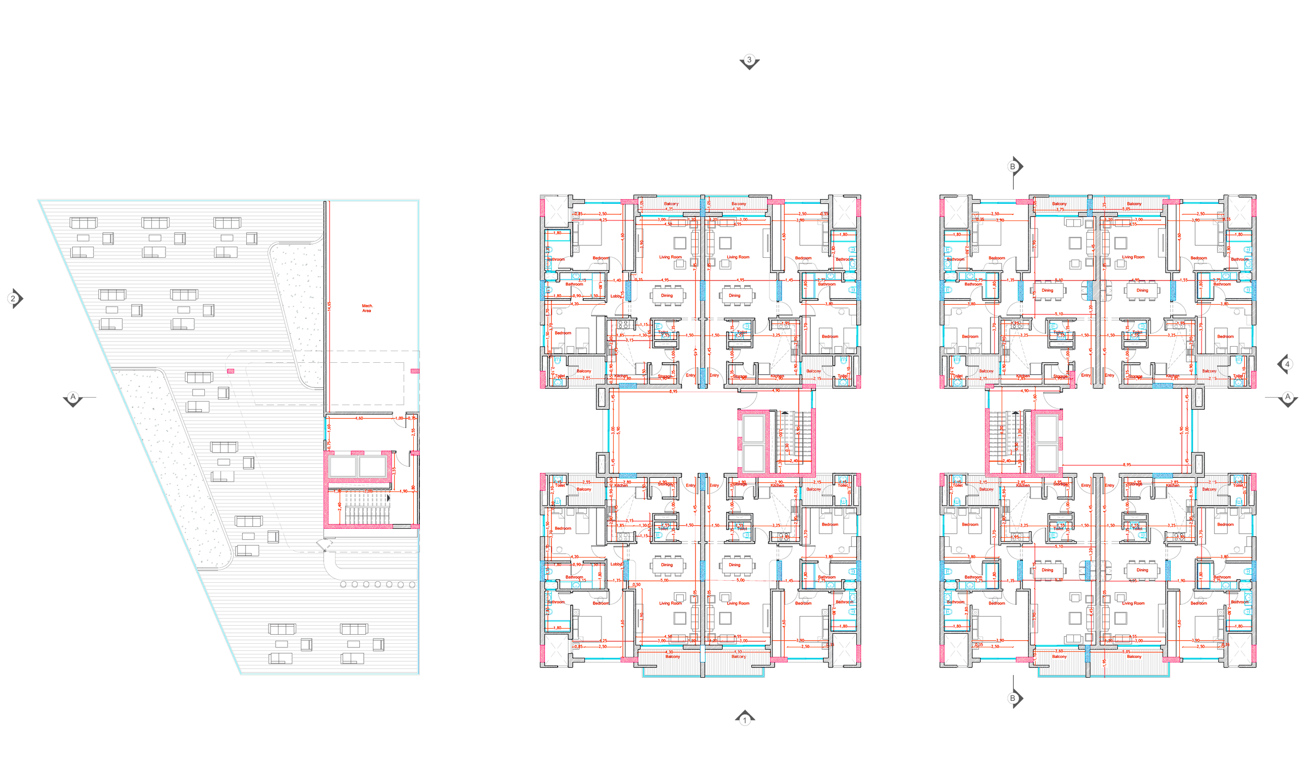 Block C, 5th floor to roof