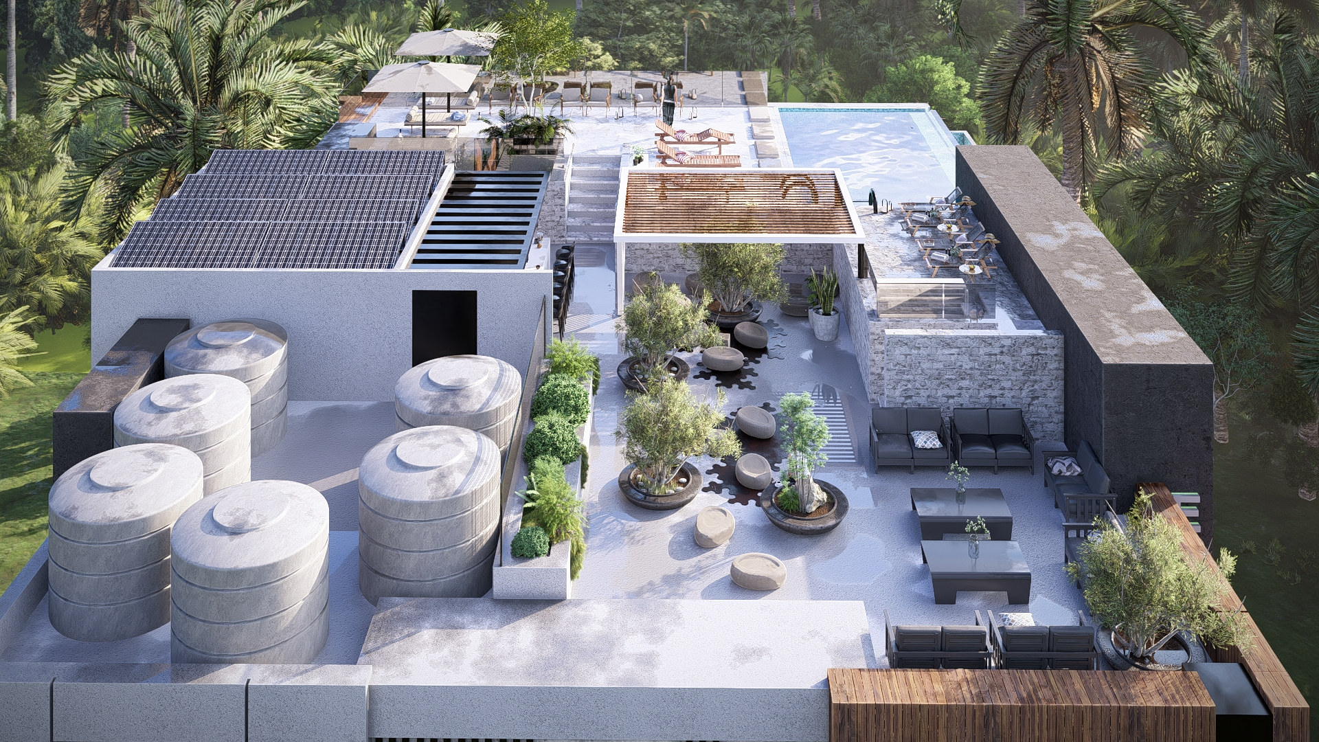Roof lounge
