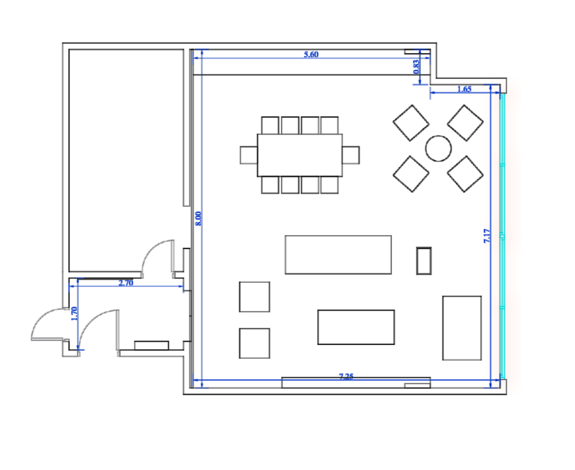 Charbel Apartment, Walk through the plan