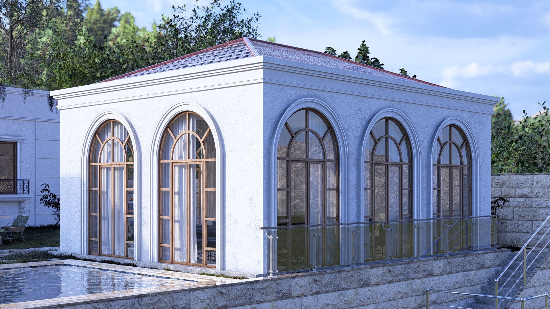 Pool house