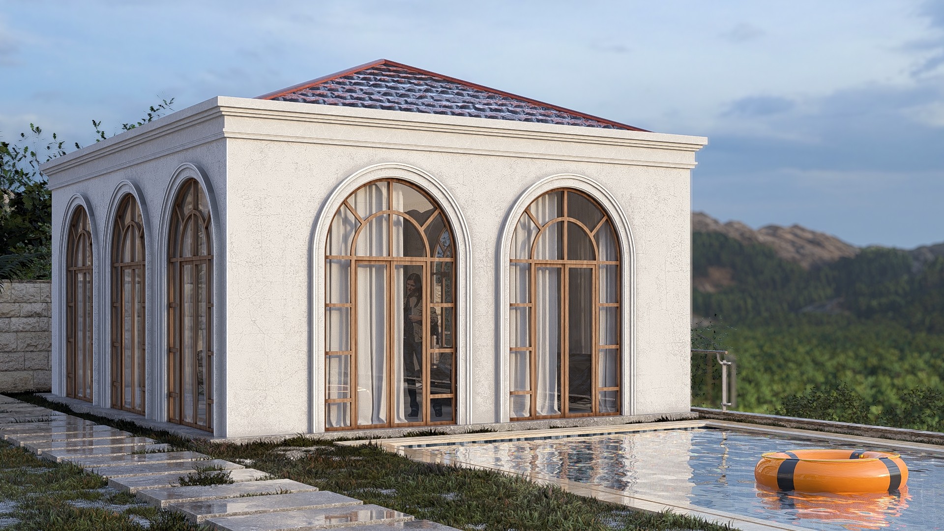 Pool house