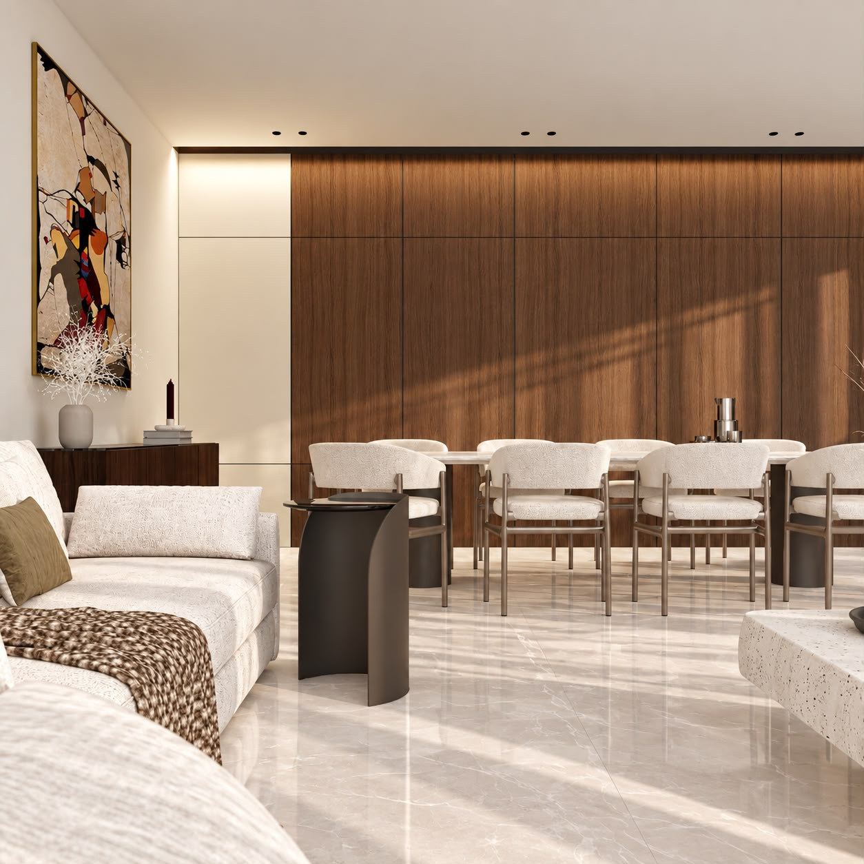Living and dining
