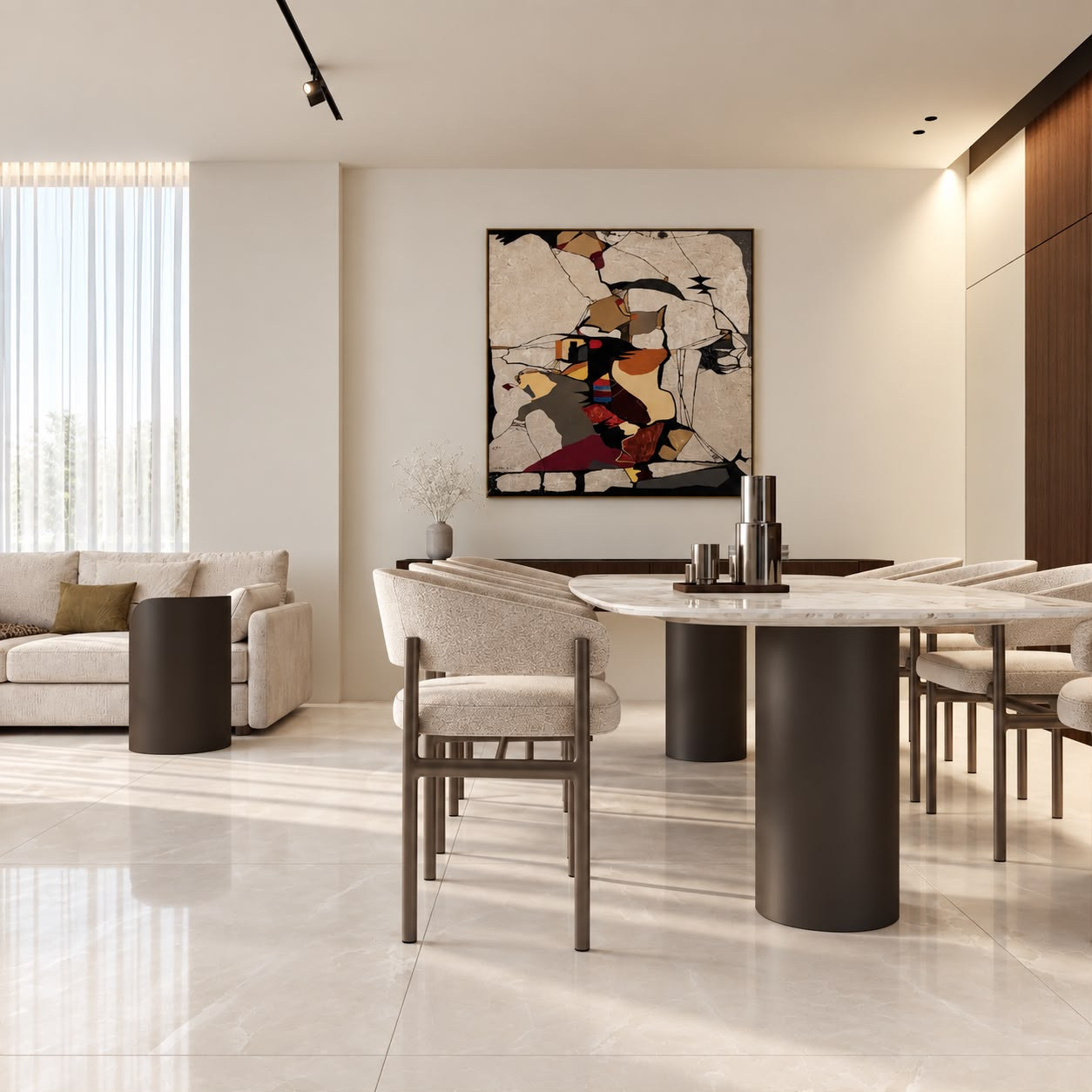 Living and dining
