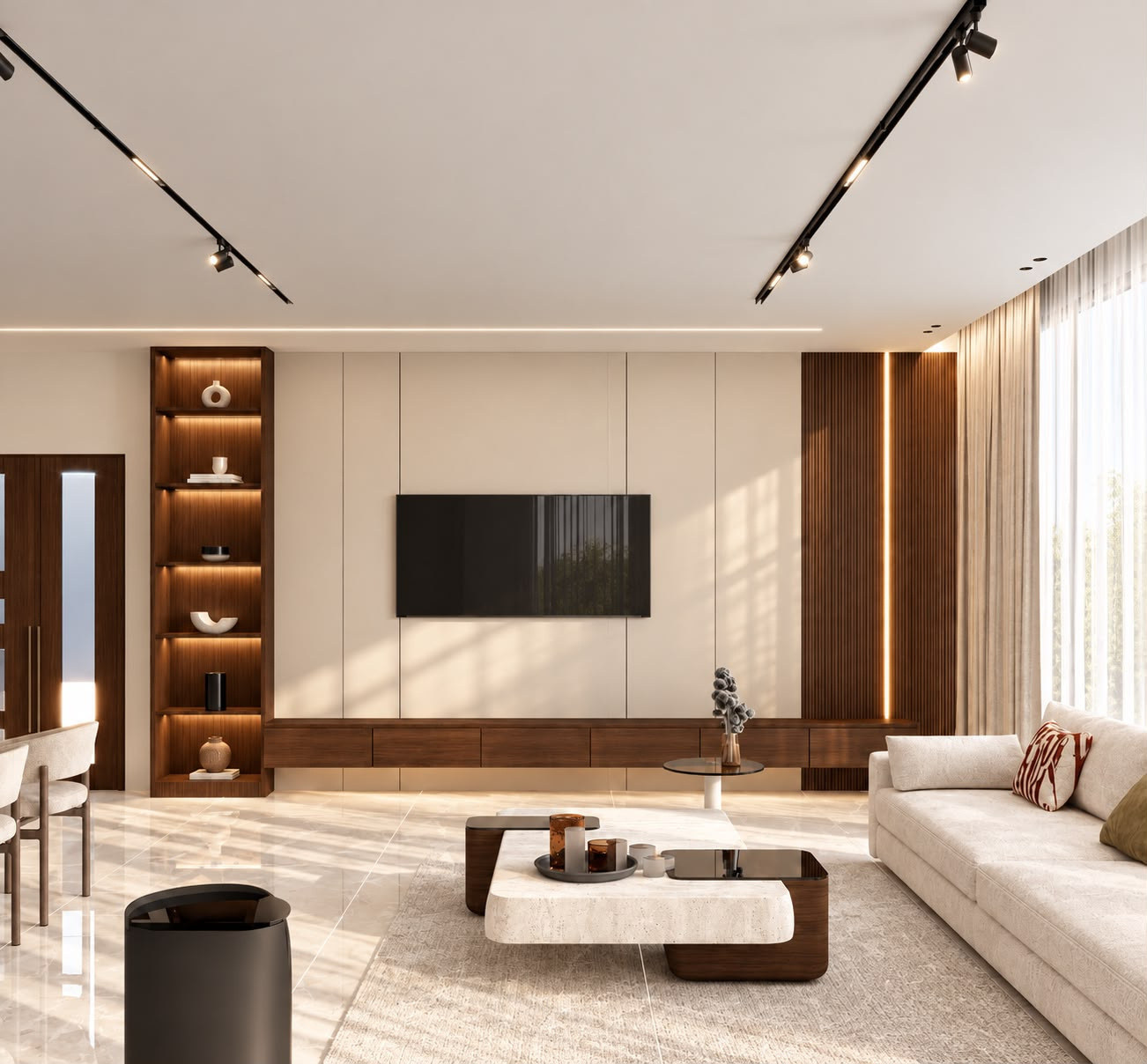 Living and dining