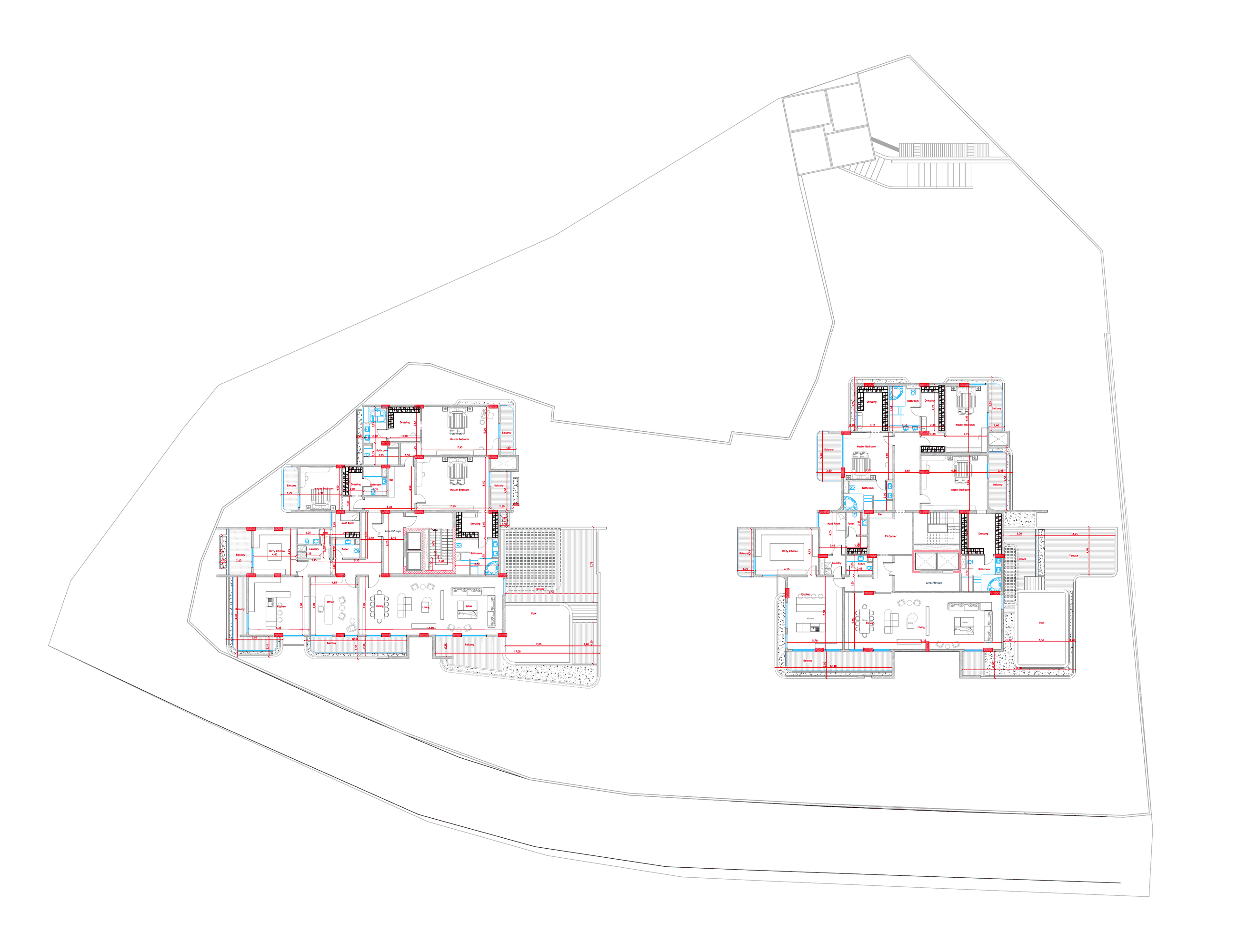 Penthouse, fourth floor