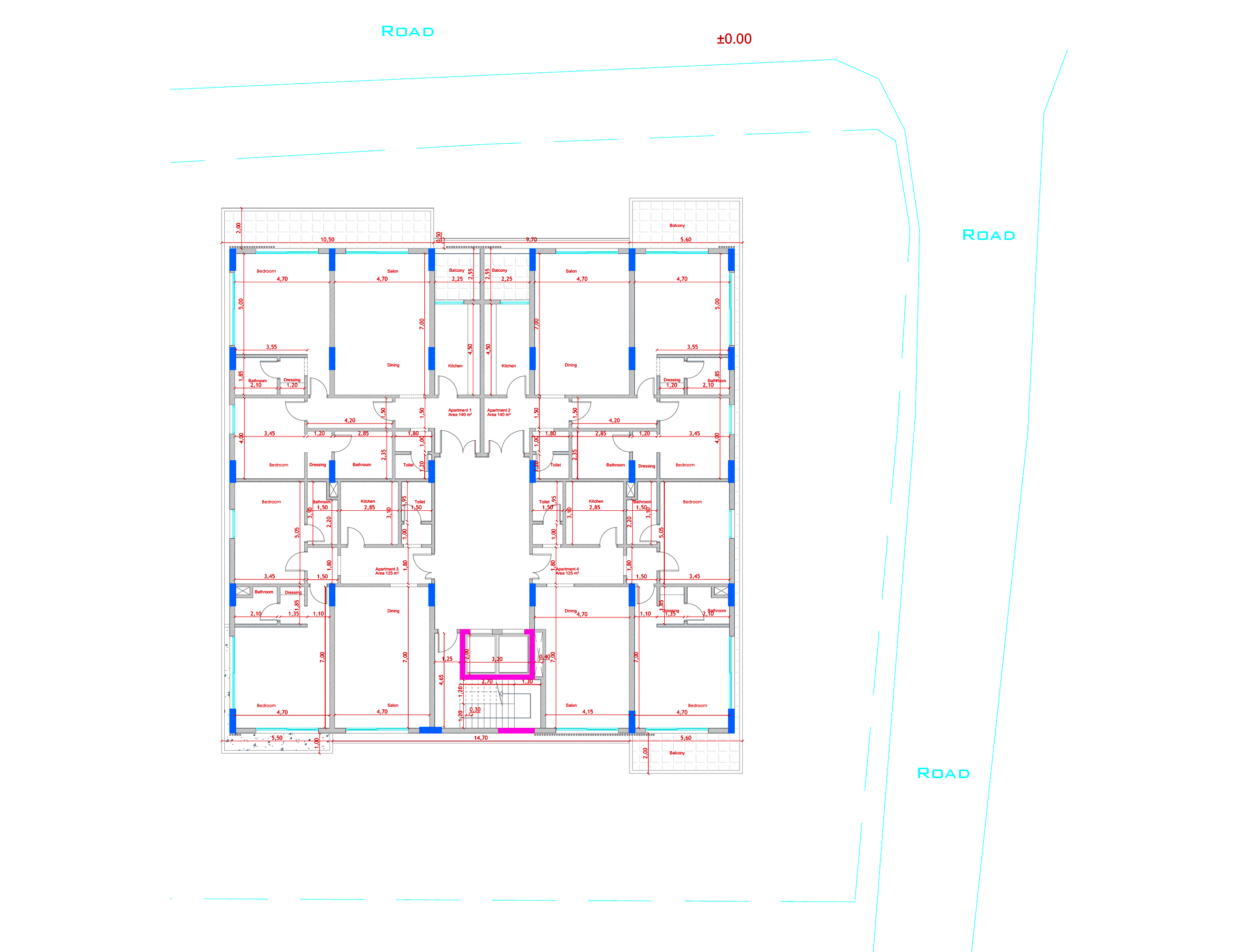 Typical floor, ×5