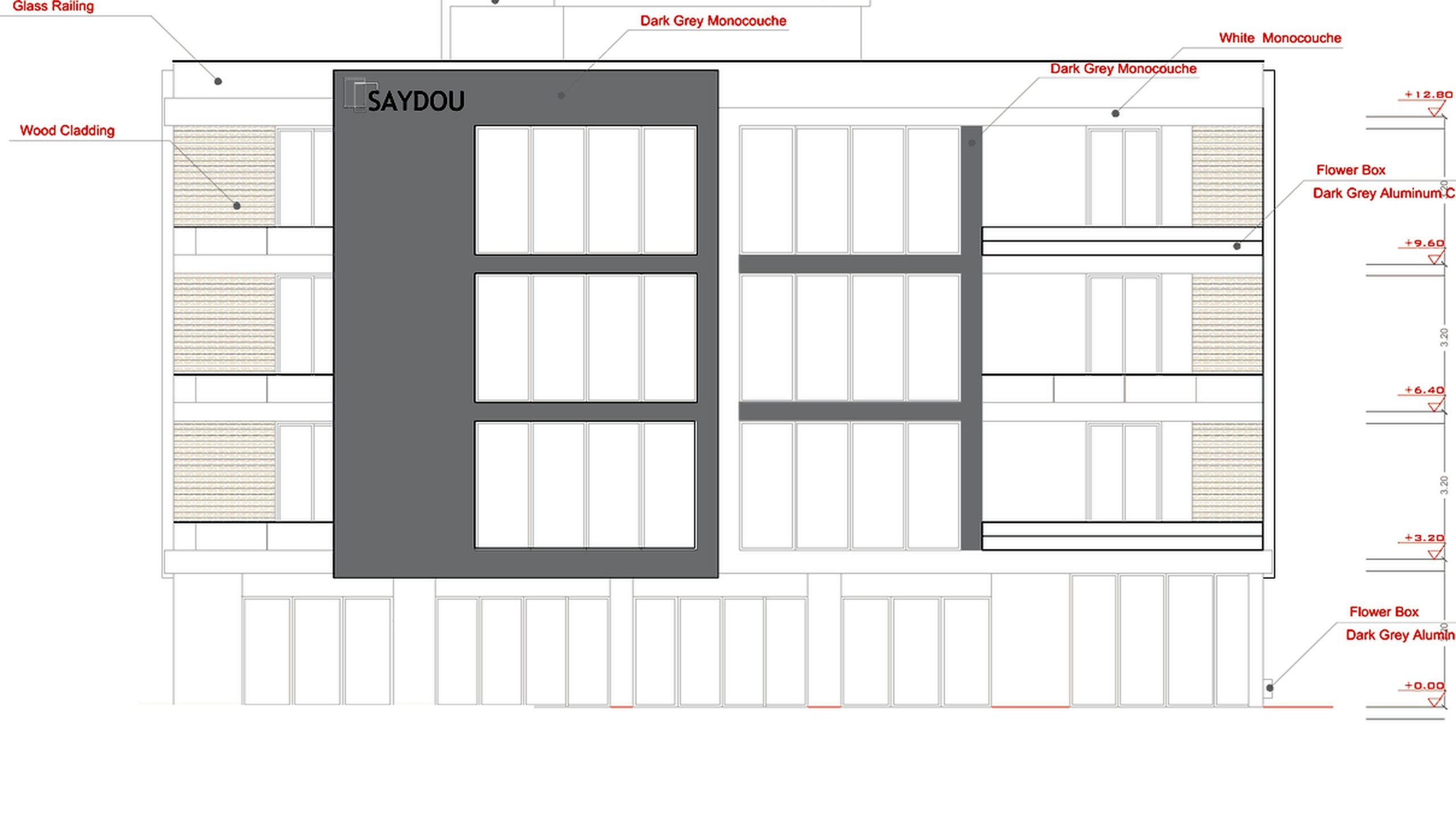 Saydou, From drawing to building
